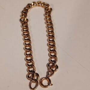 Vintage Gold Filled Curb Link Bracelet 7"